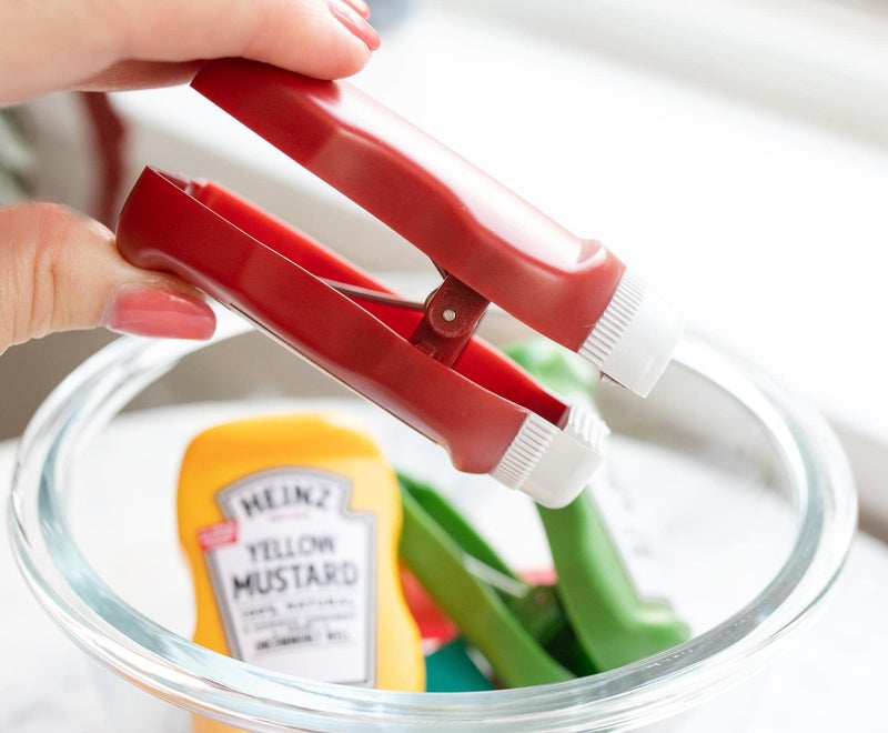 Toynk Heinz Bottle Chip Clips Picnic Pack, Set of 3 | Includes Ketchup, Mustard, Relish | Useful As Home Kitchen Decorations, Plastic Bag Clamps for Food Storage with Air Tight Seal Grip | Cute Foodie Gifts - Image 4