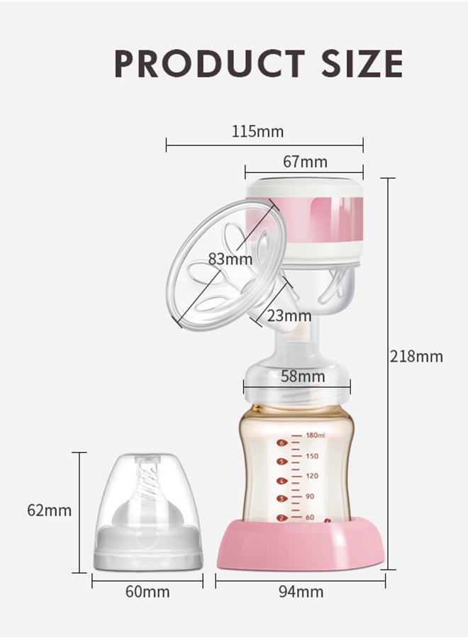 kiddoz Wireless Electric Breast Pump - Pink  - Image 3