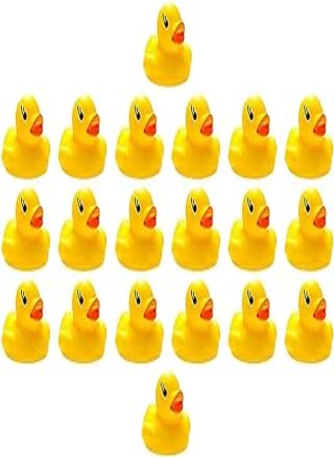 Weeman - 20Pcs Mini Ducks Toys Baby Infant Bath Toy Set Animals Swimming Water Toys Cute Squeezing Duck Baby Bath Toys Kids Gift - Image 1