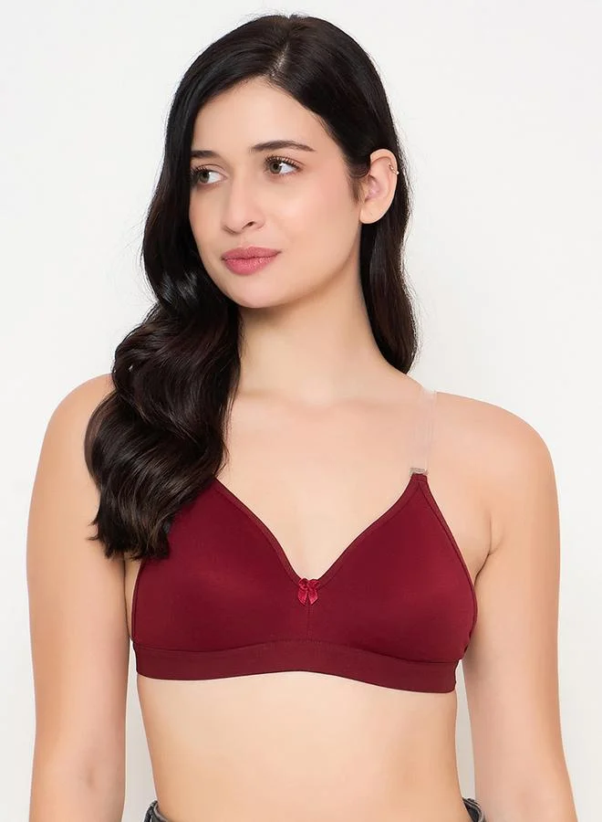 كلوفيا حمالة صدر تيشيرت قطنية تغطية كاملة غير مبطنة وبلا أسلاك