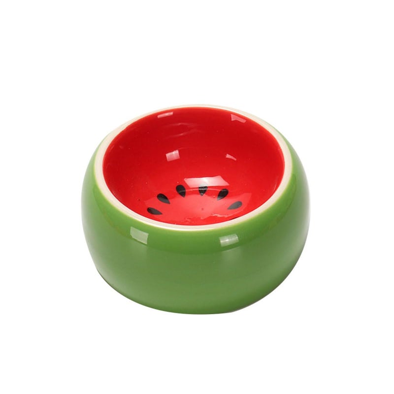 Ceramic Non Tip Hamster Food Bowl Small Animal Cage Dish Random Style - Image 2