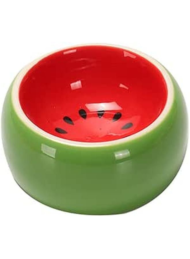 Ceramic Non Tip Hamster Food Bowl Small Animal Cage Dish Random Style - Image 1