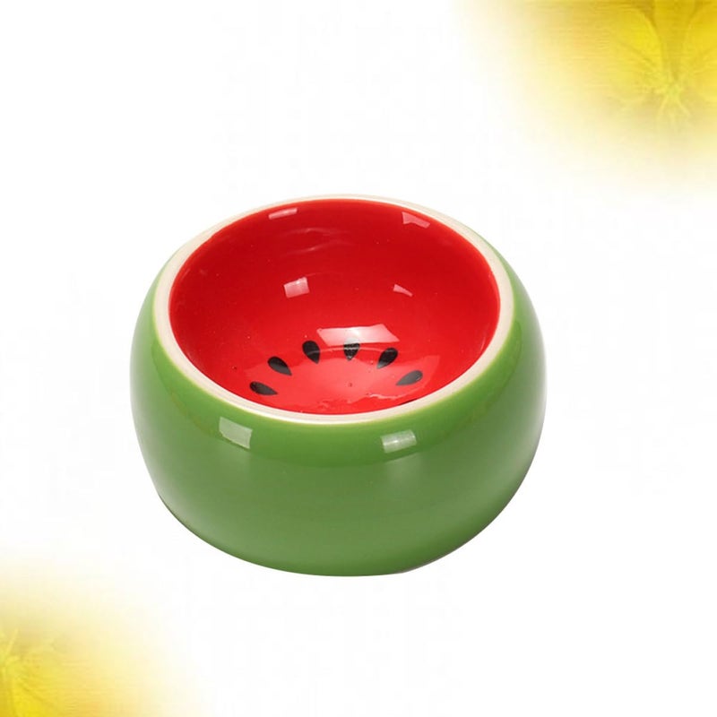 Ceramic Non Tip Hamster Food Bowl Small Animal Cage Dish Random Style - Image 3