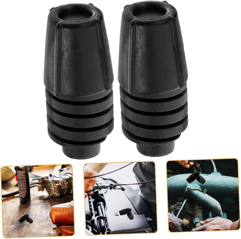 VOSAREA 1pair Car Hood Rubber Cushion Bumper for Engine Stopper Easy to Install Rubber Material Reduces Vibrations Compatible Odyssey - Image 1
