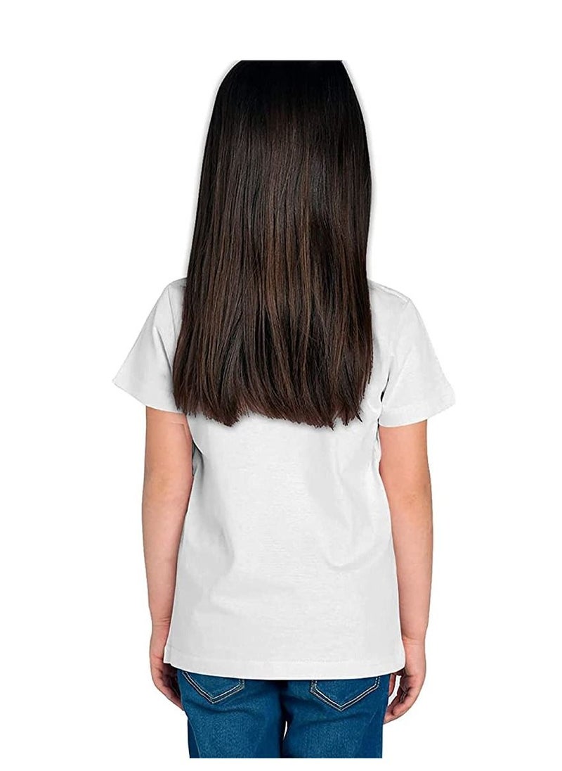 PRINTSHOP4ME Ramadan Printed Design Round Neck Cotton Girl Kids Tshirt Design 7  - Image 3