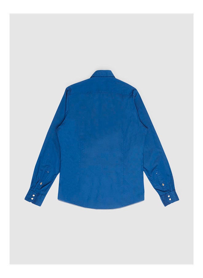 Olymp - Collared Neck Long Sleeve Plain/Basic Shirt - Image 1