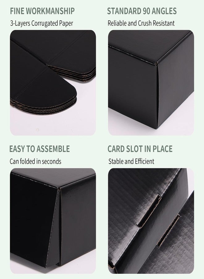 Rempry 40 Pack 9x6x2 Inches Black Shipping Boxes, Cardboard Corrugated Mailer Boxes for Packaging Small Business, Small Gift Boxes for Mailing Present - Image 3