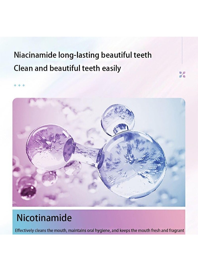 HaLunhi - Niacinamide toothpaste, whitening toothpaste, niacinamide whitening toothpaste, fresh breath niacinamide removes bad breath (100g) - Image 1