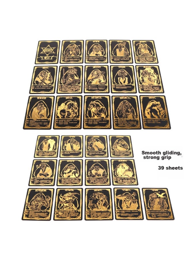 Werewolf Wolf Hunt Card Game Board Game, Dark Gold Premium Edition, Complete Set Of Wolf Hunt, Dark Night, Please Close Your Eyes And Kill, Game Set - Image 3