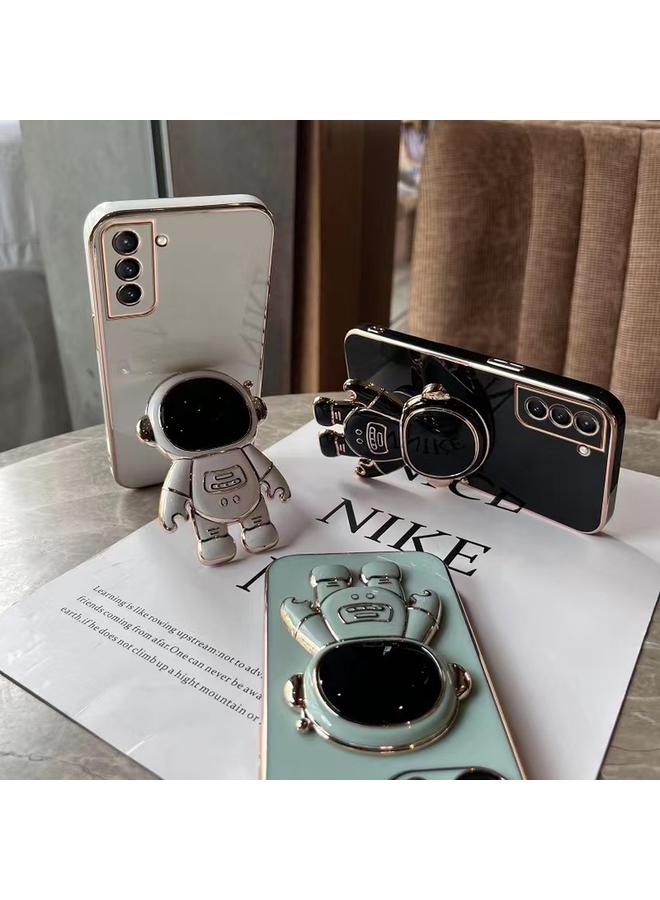 S-TOP Case For Samsung Galaxy S23 FE 5G Electroplating Astronaut Holder Phone Case - Image 3