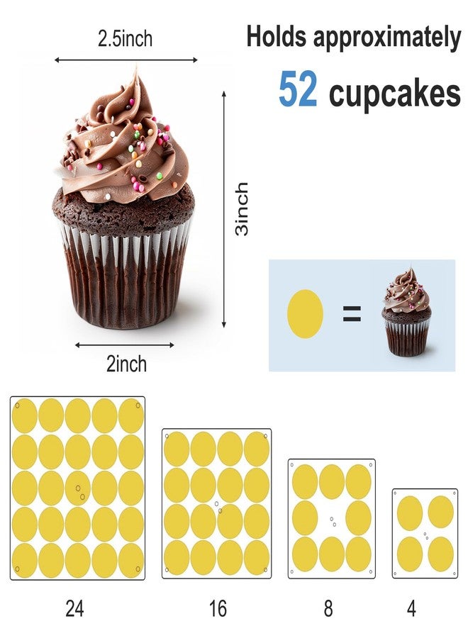 Limbeuuu 2 Pack 4 Tier Acrylic Cupcake Stand for 50 Cupcakes, Large Square Cupcake Tower, Dessert Cup Cake Tier Stand Holder, Clear Tiered Display Tree for Birthday, Wedding, Party DéCor - Image 5