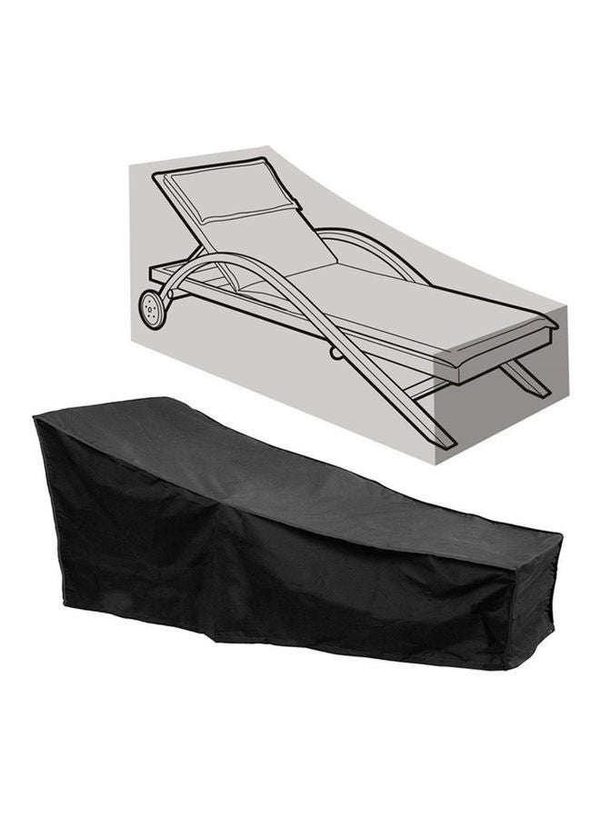 Loquat Patio Lounge Chair Cover Black 20.00 x 4.00 x 20.00cm - Image 1