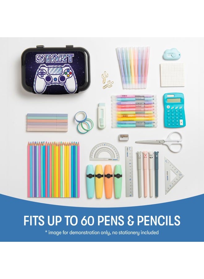 ZIPIT Large Recycled Plastic Pencil Box for Kids | Gaming Pencil Case for School | Large Capacity Pencil Pouch for Boys - Image 5