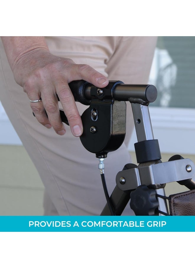 Stander Stander Replacement Walker Hand Grips, Rolling Walker Foam Grip Handles for Adults, Seniors, and Elderly, Compatible with Stander, Able Life, and Signature Life Walkers and Rollators, Set of 2  - Image 3