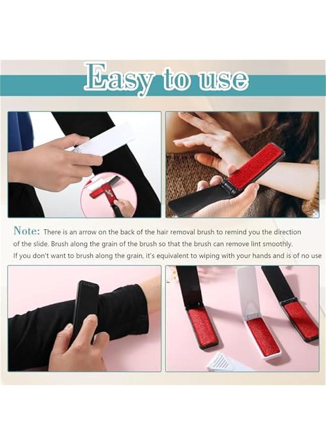 Portable and Foldable Lint Remover Brush Set for Clothes, Pet Hair, Furniture, and Fabric Fluff - Image 4
