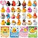 ANGGIKO 28 Pack Valentines Day Gifts for Kids Valentine Rubber Ducks in Bulk with Valentines Cards for Girls Boys School Classroom Assorted Ducks for Jeeps Valentines Party Favors Classroom Exchange Gifts - Image 2