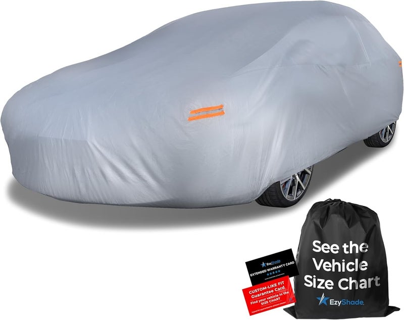 EzyShade 10-Layer SUV Car Cover Waterproof All Weather - Outdoor Full Exterior Cover for Automobiles, Heavy Duty Tarp for Jeep, Rav4, CRV - Image 1