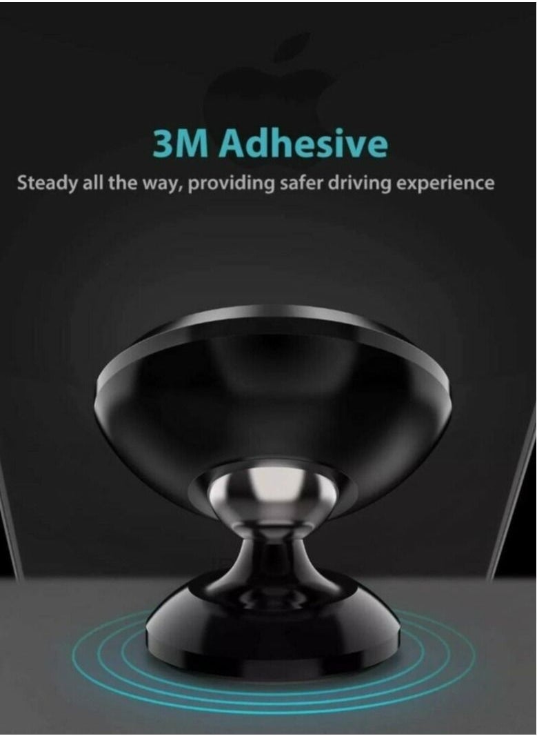 GO-DES In Car Magnetic Phone Holder Mount Dashboard Dash Mobile Rotate 360 Swivel Stick - Image 2