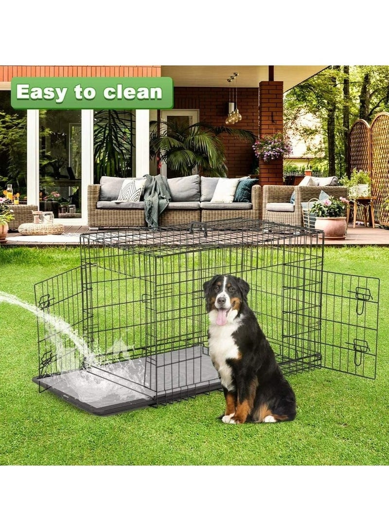 HUMJO Foldable Pet Cage with Removable Tray for Puppies Dogs Cats Rabbits or Other Small Pet for Pet Transport - Image 3