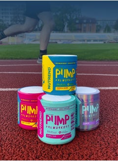 نوتريند Pump Pre Workout Zero Caffeine 225 Grams, Rainbow  - Image 4