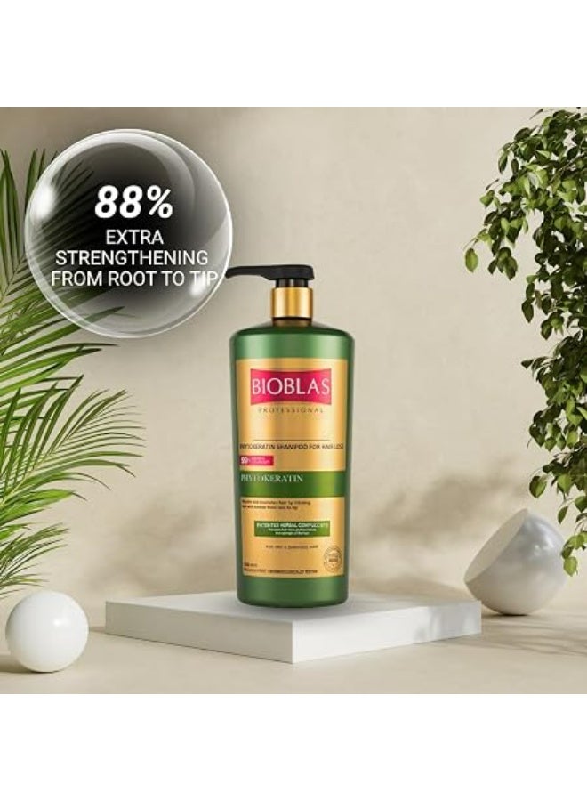 BIOBLAS PROFESSIONAL PHYTOKERATIN SHAMPOO FOR HAIR LOSS 100ML PARABEN FREE FOR DRY AND DAMAGED HAIR - Image 3