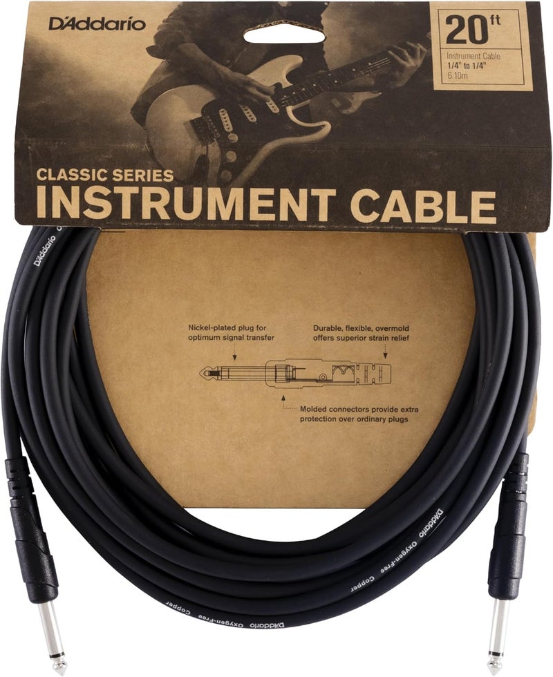 D'Addario كابل أدوات د'أداري الكلاسيكي بطول 20 قدم - Image 1