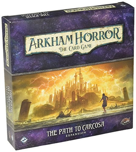 Fantasy Flight Games Arkham Horror The Card Game Path to Carcosa Deluxe EXPANSION Uncover Madness and Mystery Cooperative Living Card Game Ages 14 14 Players 12 Hour Playtime - Image 1