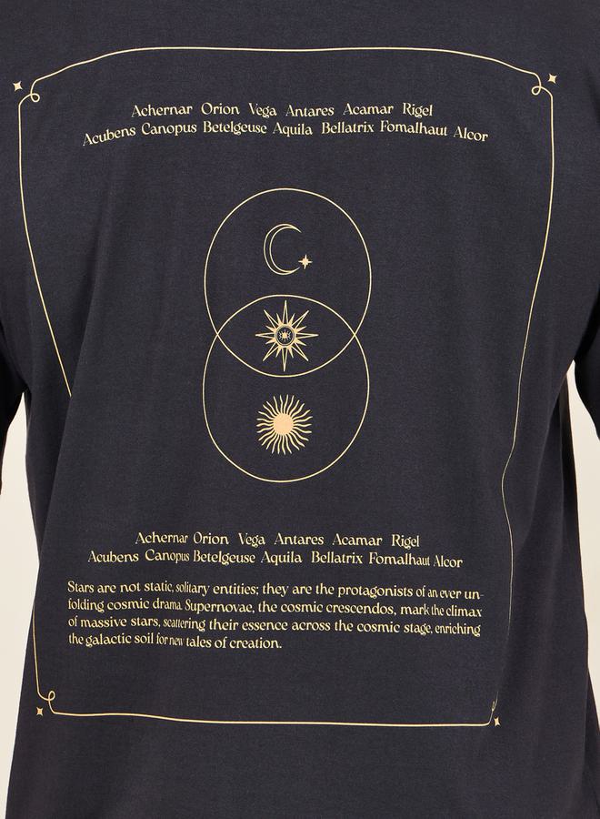 Styli Oversized Star Slogan Back Print Compact Jersey T-shirt  - Image 4