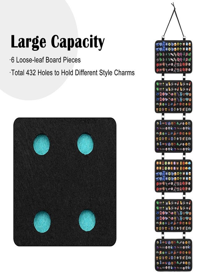 JUXYES Shoe Charms Organizer Wall Hanging Collection Holder, 6 Loose-leaf Board Pieces Croc Shoe Charms Display Hanging Decoration Croc Charms Collection Storage Organizer, JXY-20230123-02 - Image 3