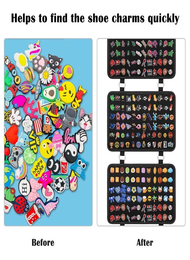 JUXYES Shoe Charms Organizer Wall Hanging Collection Holder, 6 Loose-leaf Board Pieces Croc Shoe Charms Display Hanging Decoration Croc Charms Collection Storage Organizer, JXY-20230123-02 - Image 4