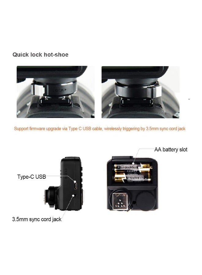 Godox X2T-S TTL High-Speed Sync 1/8000s 2.4G Wireless Flash Trigger Transmitter with Bluetooth Connection Compatible for Sony Cameras with USB LED, HSS Transmitter for Godox Flash,Group Function,APP Control - Image 5
