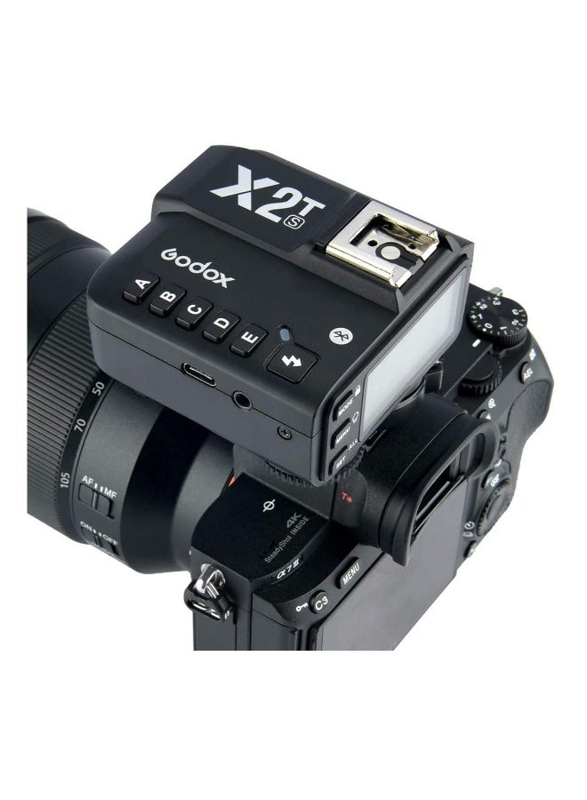 Godox X2T-S TTL High-Speed Sync 1/8000s 2.4G Wireless Flash Trigger Transmitter with Bluetooth Connection Compatible for Sony Cameras with USB LED, HSS Transmitter for Godox Flash,Group Function,APP Control - Image 2