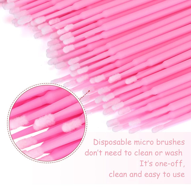 g2plus 500PCS Cotton Swabs, Disposable Micro Applicators Brush for Makeup and Personal Care Cosmetic Brush, Micro Swabs for Eyelash Extensions, Nails, Eyeliner (Head Diameter: 2.0mm) - Image 3