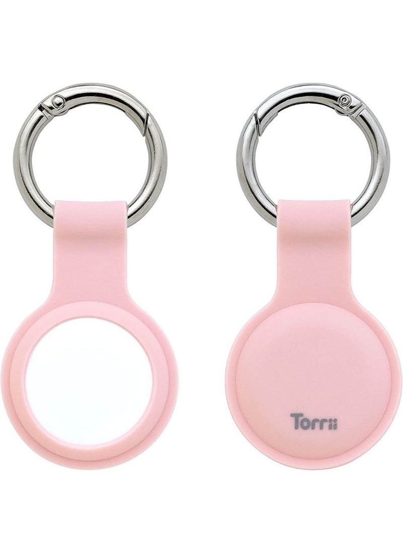 Torrii Bon Jelly Case Cover for AirTag Keychain Ring Holder - Pink  - Image 1