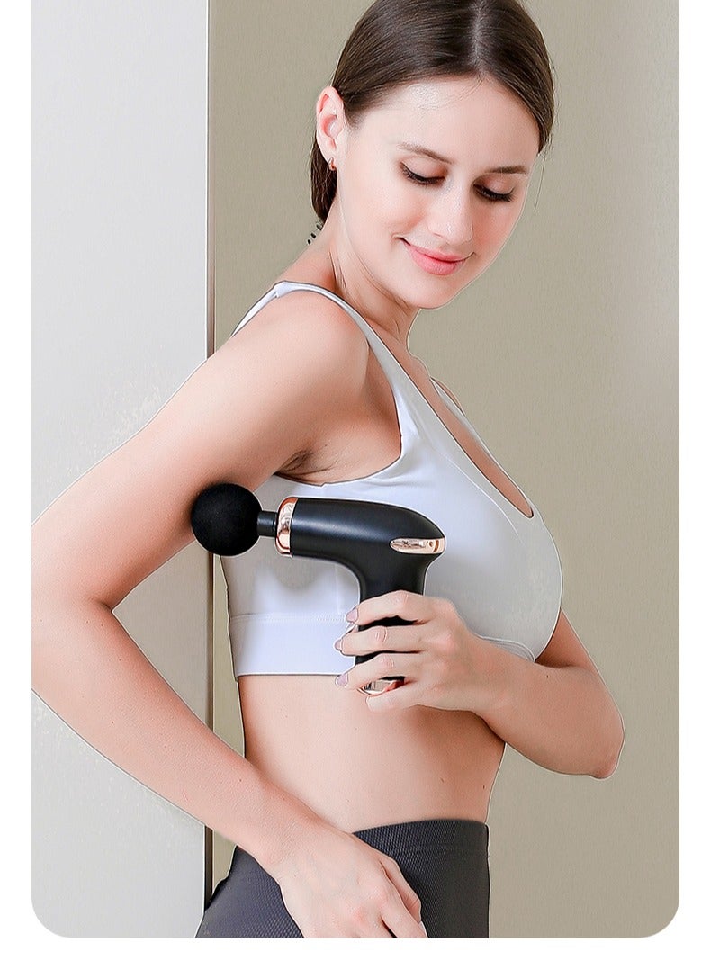 general Relieve muscle pain massage set, professional deep relief of muscle pain, ultra quiet handheld deep tissue muscle massager, 6-speed 4-speed massage head  - Image 5