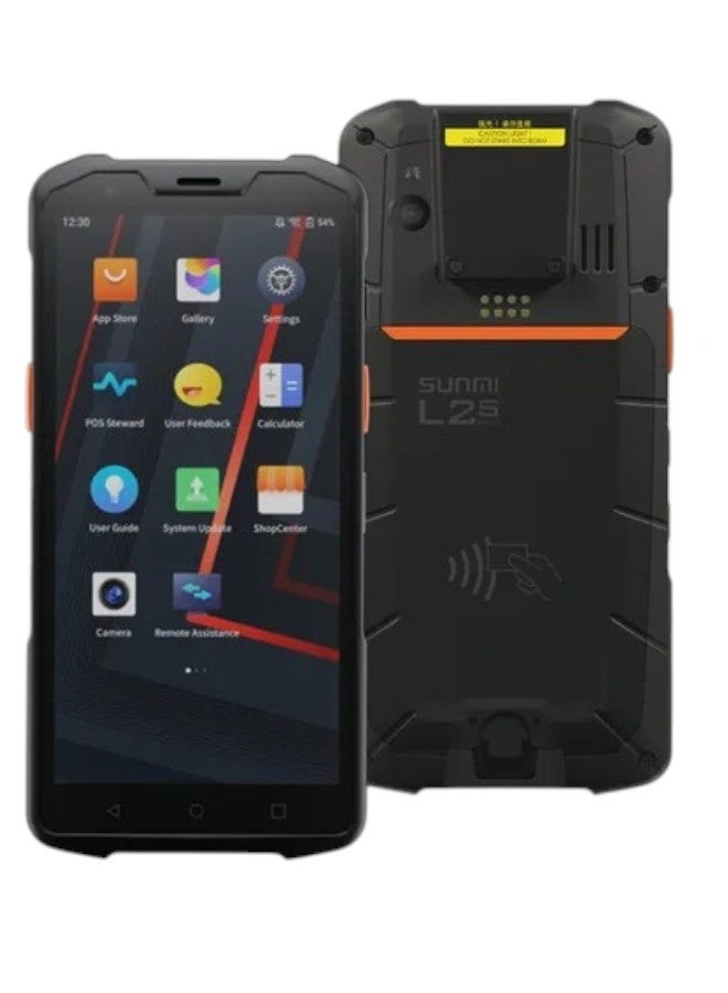 SUNMI L2s Pro Smart Field Inventory Device | 4GB RAM + 64GB ROM | Rugged Android PDA Barcode Scanner | 1D/2D Scanner | 4G WiFi NFC | IP68 Mobile Terminal | Black black - Image 1