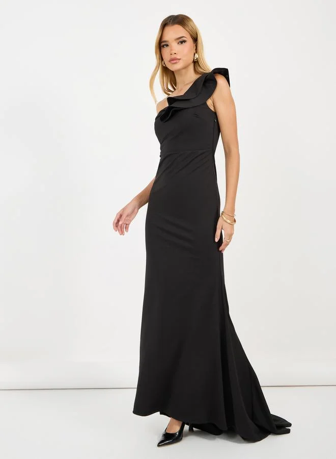 Styli One-Shoulder Maxi Dress
