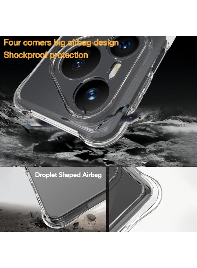 Case for Huawei Pura 80 Pro Clear TPU Four Corners Protection Cover Transparent Soft Bumper Case for Huawei Pura 80 Pro / Pura 80 Pro Plus - Image 4