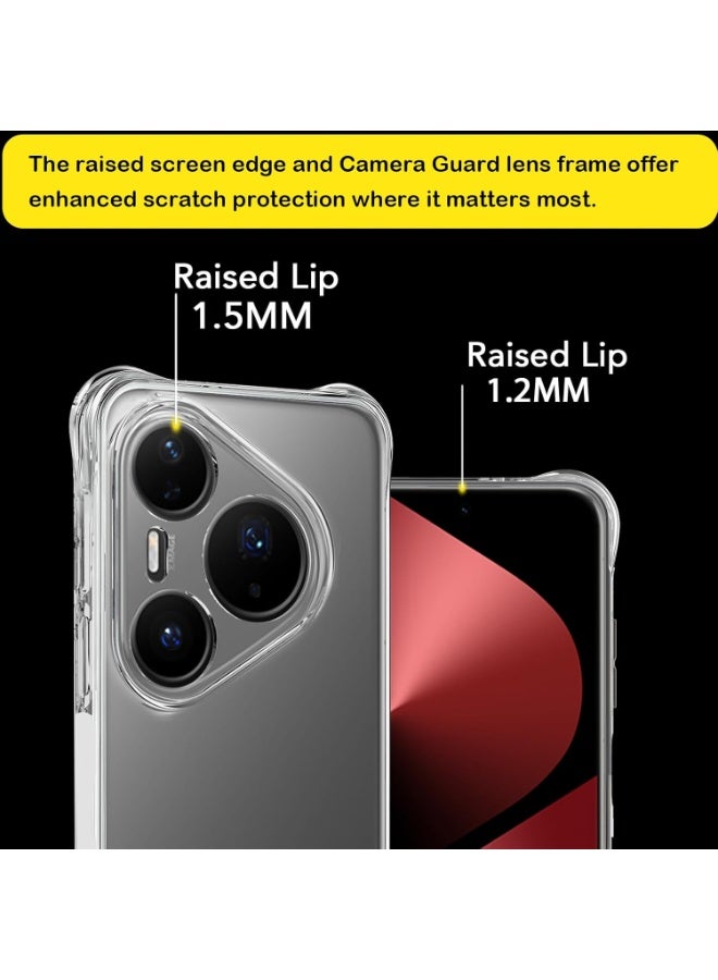 Case for Huawei Pura 80 Pro Clear TPU Four Corners Protection Cover Transparent Soft Bumper Case for Huawei Pura 80 Pro / Pura 80 Pro Plus - Image 5
