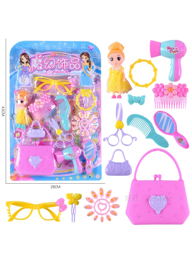 Toys Big Suction Hanging Board Decorations Fashion Talent Show Play Home Children Girl Dress-up Super Small Toys-Color:52781 Hanging Plate 【cake Cutting Fun】 4611 - Image 2