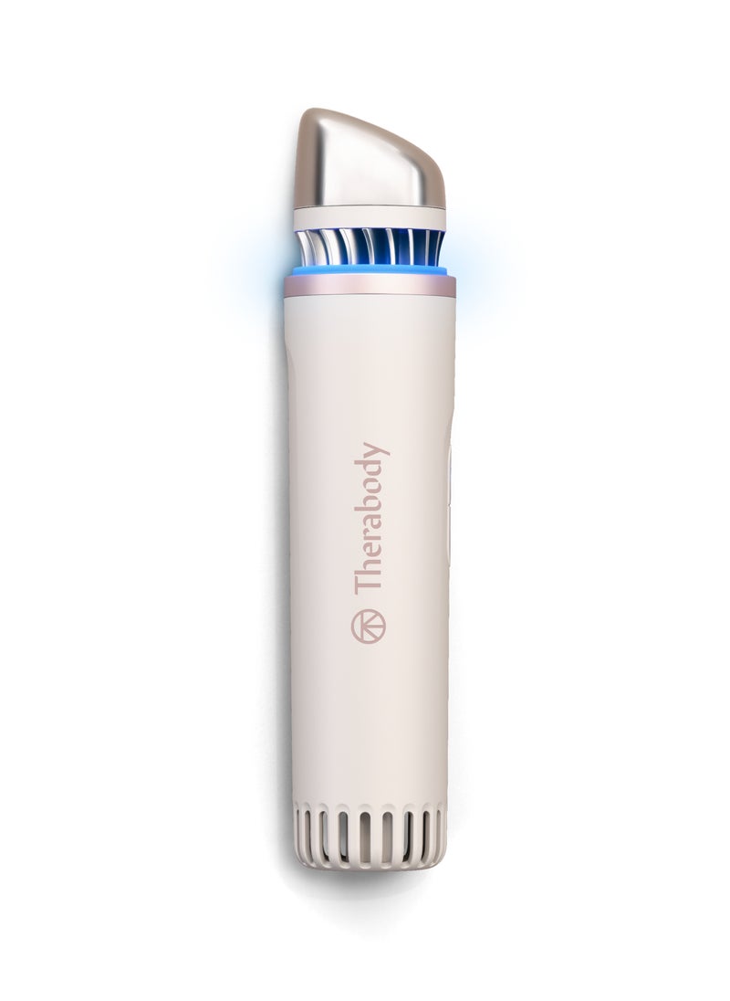 Therabody Therabody TheraFace Depuffing Wand – Cold and Heat Skincare Treatment to depuff and Glow; Beauty Wand, face Roller and Eye Massager for Dark Circles and Radiant Skin, White 