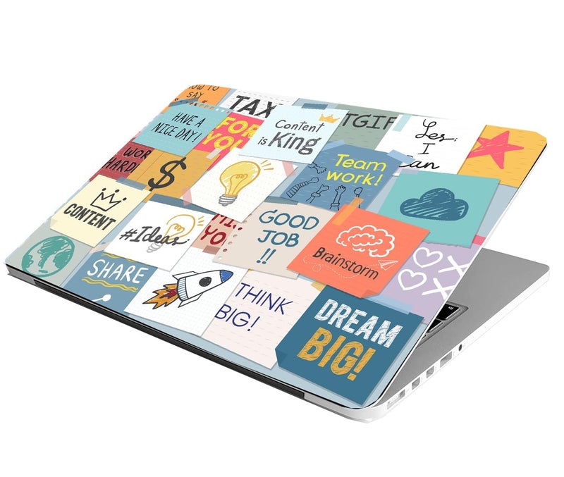 BAEYE Full Laptop Skin Stickers HD Quality Sticker for Laptops Upto 15.6" (Dustproof|Waterproof|Scratchproof|Reusable) - BE King FL - Image 2