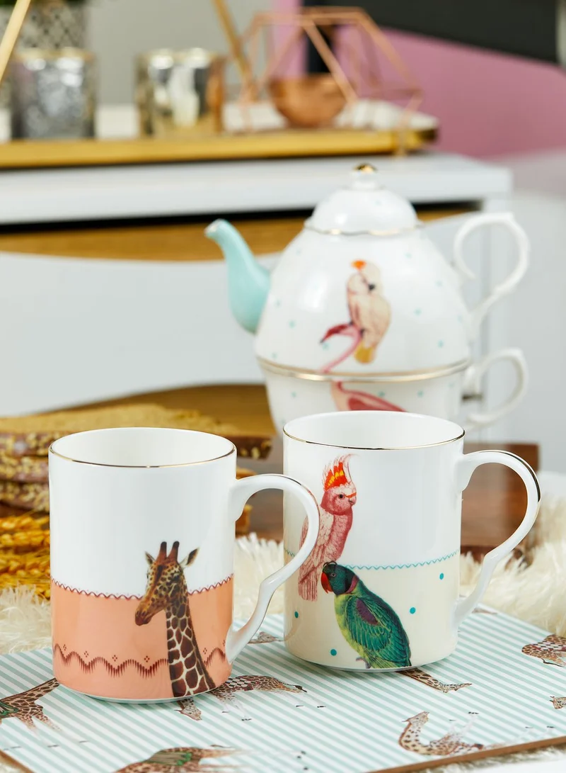 YVONNE ELLEN 2 Pack Printed Mugs