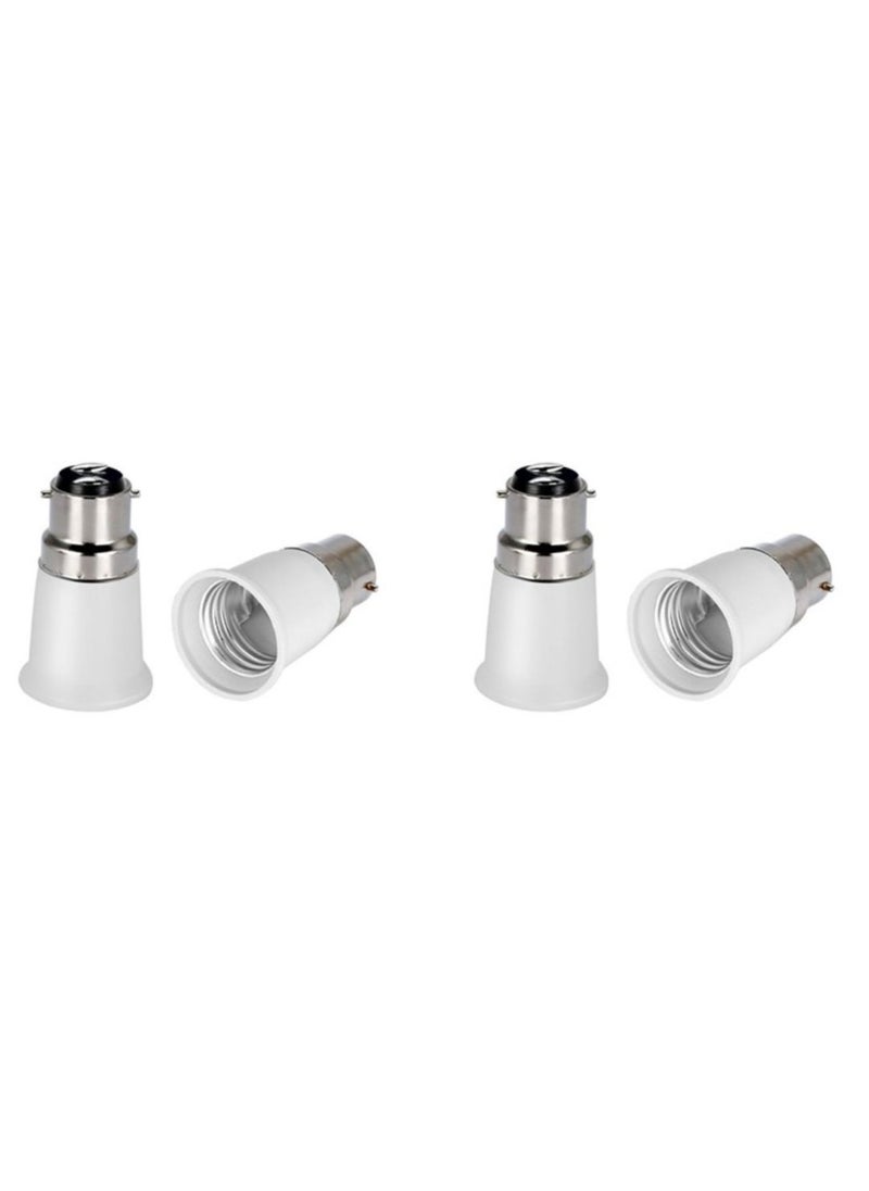 HASANAT ESSENTIALS B22 to E27 Bulb Base Converter Energy Saving BC Bayonet Cap Screw Bulb Holder Adapter for Home Replacement Lighting (2PCS)  - Image 2
