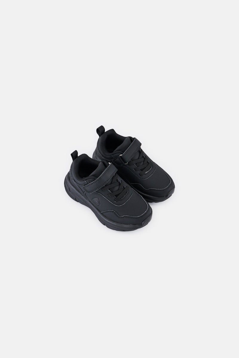 RBX Toddlers Boy Velcro Closure School Shoes, Black  - Image 4