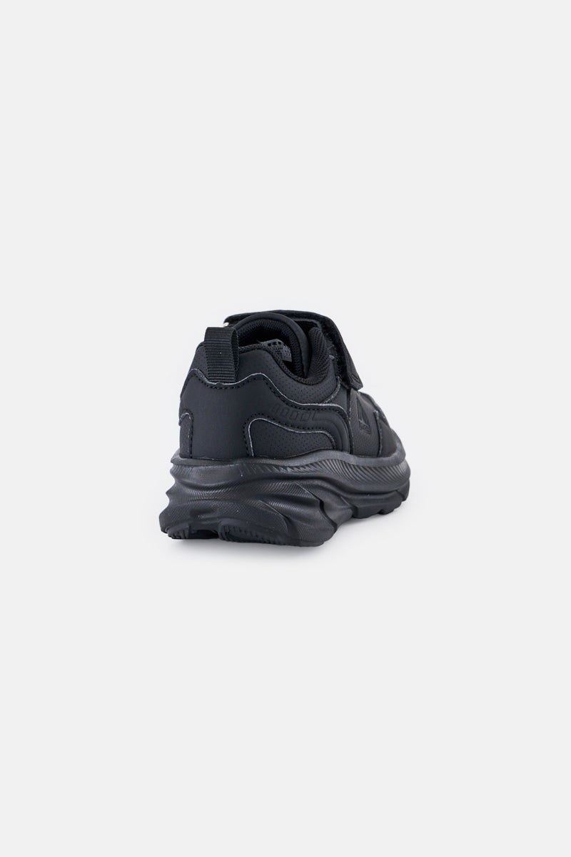 RBX Toddlers Boy Velcro Closure School Shoes, Black  - Image 2
