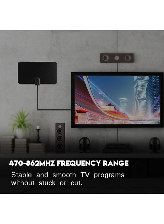 Thoraya - UHF/VHF HD Digital Indoor Amplified TV Antenna 1080P 470-862MHz Strong Signal ATSC TV Antenna - Image 1