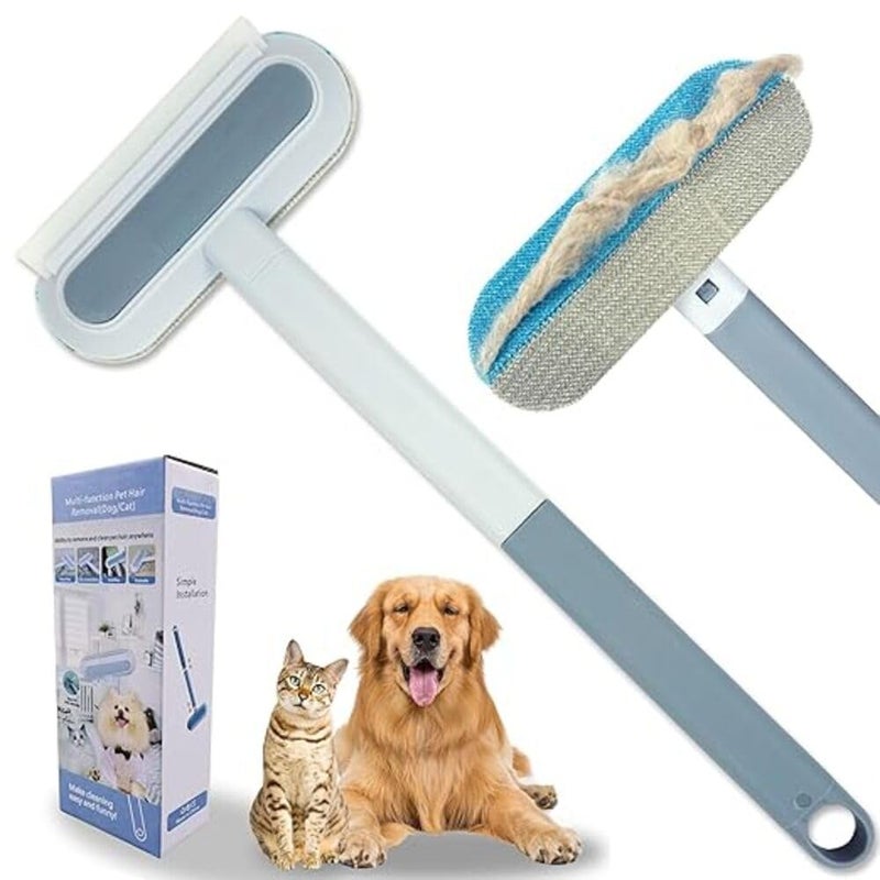 FLIPA 4-in-1 Pet Hair Removal Tool for Couch, Carpet & Furniture - Multifunctional Dog & Cat Hair Remover Broom, Reusable & Washable Cleaning Brush - Image 1