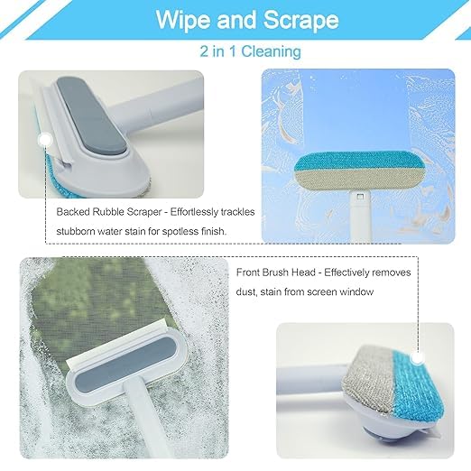 FLIPA 4-in-1 Pet Hair Removal Tool for Couch, Carpet & Furniture - Multifunctional Dog & Cat Hair Remover Broom, Reusable & Washable Cleaning Brush - Image 2