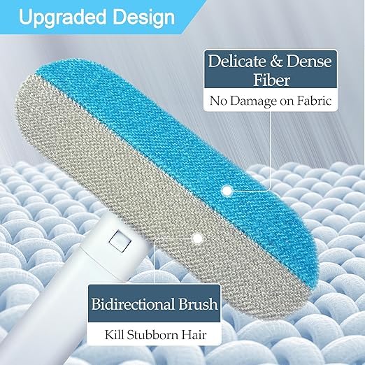 FLIPA 4-in-1 Pet Hair Removal Tool for Couch, Carpet & Furniture - Multifunctional Dog & Cat Hair Remover Broom, Reusable & Washable Cleaning Brush - Image 4